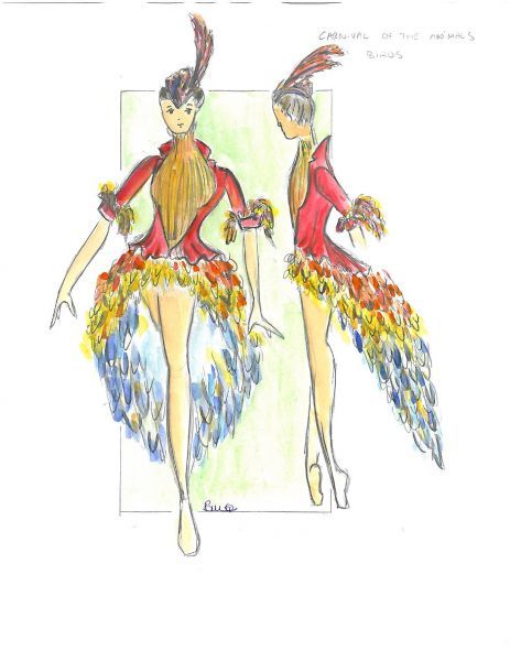 Bird costume Carnival Bird Costume, Phoenix Bird Inspired Dress, Bird Costume Design, Bird Dance Costume, Bird Costume Women, Starlight Makeup, Pigeon Costume, Bird Costumes, Seussical Costumes