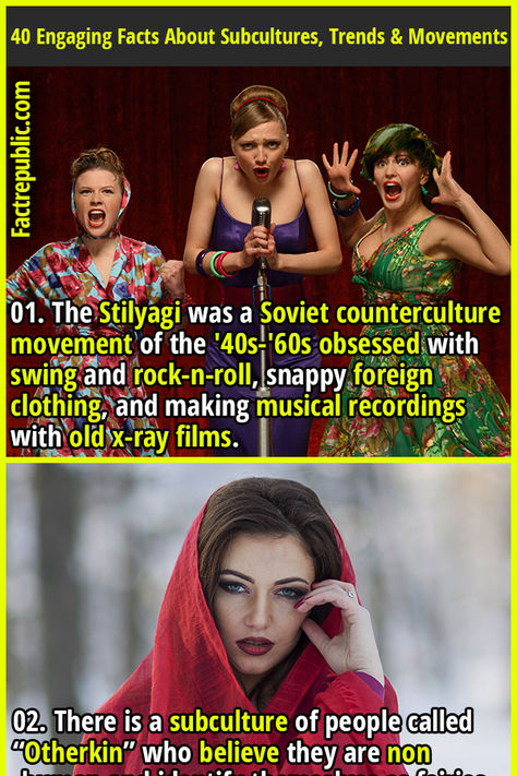 01. The Stilyagi was a Soviet counterculture movement of the '40s-'60s obsessed with swing and rock-n-roll, snappy foreign clothing, and making musical recordings with old x-ray films. #culture #trend #movement #fashion #women #female #woman Ray Punk, Movement Fashion, Soviet Fashion, Ray Film, Fact Republic, Punk Movement, Youth Subcultures, Jamaican Music, Punk Culture