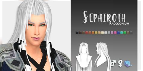 Sephiroth Hair, Sims 4 Cc Finds, Sims 4 Clothing, The Sims4, Sims 4 Mods, Sims Cc, The Sims, Sims 4, Hair