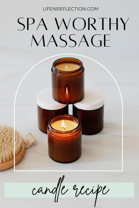 How To Make Massage Candles, Diy Massage Candle Recipe, Massage Candles, Lotion Candle Recipe, Massage Oil Candle Diy, Diy Massage Candle, Massage Candle Recipe, Oil Candles Diy, Diy Massage Oil