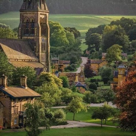 Cozy English Cottage, Village Aesthetic, English Village, Uk Homes, Village Life, English Cottage, Wales England, Inspirational Pictures, Country Life