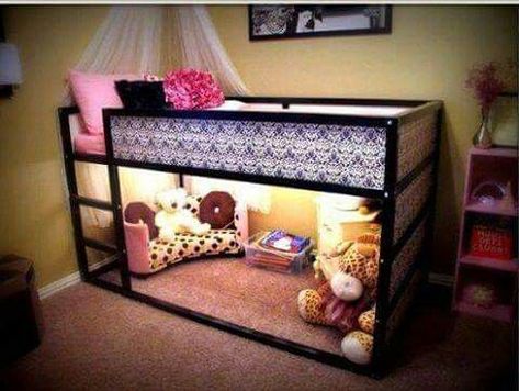 Child-friendly sleeping places for little explorers: Beds for 5-years-old Beds for 5-years-old so sweet for a 5 year old girl #girlsbedroomfurniture LKDAYBP Kura Bed, Ikea Bed, Kids Bunk Beds, Big Girl Rooms, Cool Beds, Bunk Bed, Kids Rooms, Kids' Room, My New Room