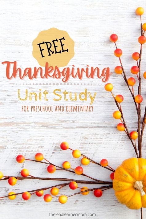 Fall Unit Study Homeschool Free, Thanksgiving Crafts Homeschool, Thanksgiving Unit Study Kindergarten, Thanksgiving Homeschool Kindergarten, First Thanksgiving Unit Study, Free Thanksgiving Homeschool Printables, Thanksgiving Lesson For Kindergarten, Gratitude Unit Study, Explaining Thanksgiving To Preschoolers