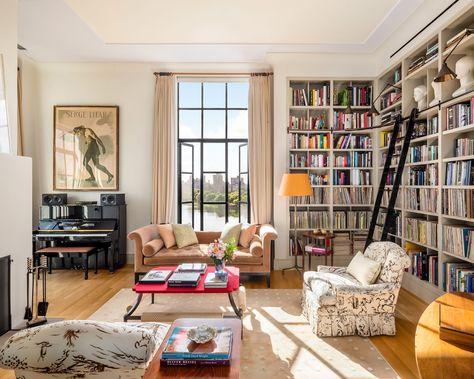 Upper East Side Penthouse, Upper East Side Nyc, Manhattan Penthouse, Upper East Side Apartment, Nyc Penthouse, Reading Lamps, Nyc Home, Open Dining Room, Bette Midler