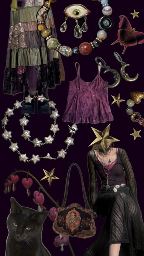 ⛧°。⋆༺♱༻⋆。°⛧ Witch Aesthetic Outfit, Whimsical Aesthetic, Goth Outfit Ideas, Witch Core, Dark Witch, Earthy Outfits, Victorian Goth, Witch Outfit, Season Of The Witch