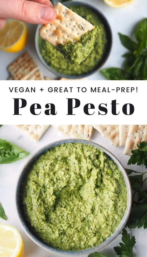 Pasta Fish, Pesto Vegan, Vegan Spread, Pea Pesto, Diary Free, Fast Recipes, Vegan Sauces, Egg Diet, Dandelion Recipes