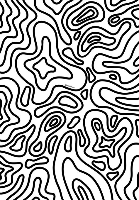 Thick Line Coloring Pages, Denim Pocket Details, Trippy Patterns, Abstract Coloring Pages, Cool Doodles, Abstract Pattern Design, Embroidery Template, Hippie Wallpaper, Zico