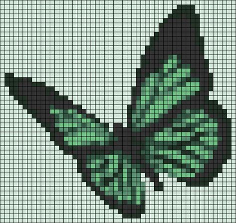 Pixel Butterfly Pattern, Stained Glass Alpha Pattern, Butterfly Pixel Pattern, Detailed Pixel Art Grid, Butterfly Tapestry Crochet Pattern, Alpha Patterns Butterfly, Beetle Alpha Pattern, Butterfly Alpha Pattern, Pixel Art Pattern 32x32