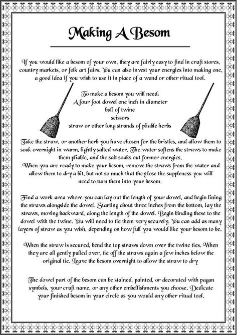 Making Your Own Besom – Witches Of The Craft® Make A Besom, Types Of Witches, Wiccan Beliefs, Cosmic Witch, Feminine Spirituality, Witch Tools, Witchy Tips, Wiccan Crafts, Pagan Crafts