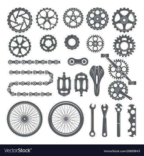 Cycle Parts Drawing, Tattoo Bike, Cycling Tattoo, Bike Riding Benefits, Biking Benefits, Bicycle Tattoo, Bike Tattoos, Bicycle Pedal, Bicycle Gear