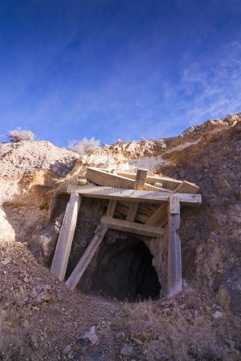 Old Mine Entrance. Old abandoned mine entrance with wood timbers , #AFF, #abandoned, #Entrance, #entrance, #timbers, #wood #ad Entrance Minecraft, Mine Entrance, Ghost Towns Of America, College Road Trip, Abandoned Mine, Rome Architecture, Pigeon House, Eerie Places, Cave Entrance