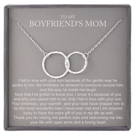 PRICES MAY VARY. The Meaning: This interlocking two circle sterling silver necklace is the special way to express the bond between boyfriend's mom and girlfriend. For those who are looking for gifts for boyfriend's mom gifts, to my boyfriend's mom gifts, it is Length and Materials: This 2 circle mom necklace is made of 925 Sterling Silver, and measures 17.7", with extend chain 1.97", big circle 18mm, small circle 15mm, square clasp. Nice gifts for women Unique Design: Hammered ring necklace, the Gifts To Get Your Bf For Christmas, Cute Christmas Boyfriend Gifts, Gifts For Boyfriend Christmas Teen, Custom Couples Gifts, Christmas Gifts For Black Mom, Crush Christmas Gifts, Gifts For Boyfriend Sister, Boyfriend Gifts Ideas For Christmas, Best Boyfriend Christmas Gifts