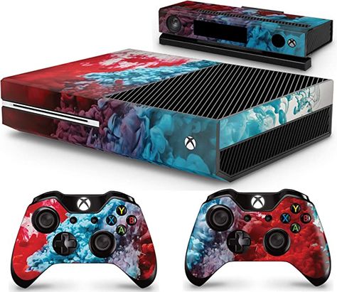 GNG Colour Explosion Console Skin Decal Sticker + 2 Controller Skins Compatible with Xbox One & Kinect Colour Explosion, Xbox One Skin, Xbox One Console, Xbox One Controller, Xbox Controller, Xbox One S, New Game, Video Game Console, News Games