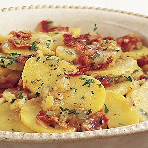 Traditional German Potato Salad Recipe | Martha Stewart German Potato Recipes, Authentic German Potato Salad, German Potato Salad Recipe, German Food Authentic, German Potato, Martha Stewart Recipes, German Potatoes, German Potato Salad, Potato Side Dishes