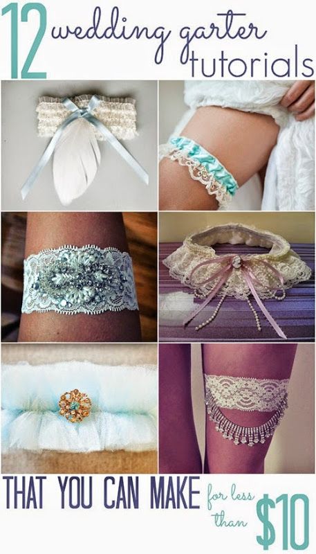 Make one to wear and one to throw!  These DIY garters are pretty enough for pictures, but they won’t cost you much to make.  You can personalize them to match your wedding or use sentimental materials Wedding Garter Diy, Diy Garter, Cheap Crafts, Wedding Garters, Wedding Traditions, Wedding Garter, Wedding Crafts, Cheap Wedding Dress, Wedding Diy