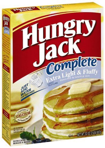 Pancake Box, Hungry Jack Pancakes, Pancake And Waffle, Light And Fluffy Pancakes, Hungry Jacks, Baked Pancakes, Cookie Snack, Waffle Mix, Backpacking Food