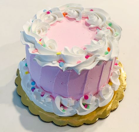 Fake Birthday Cake, Pink Rosette Cake, Walmart Cakes, Cake 2023, Red Birthday Cake, Lunch Box Cake, Red Birthday Cakes, Nurse Cake, Faux Cake