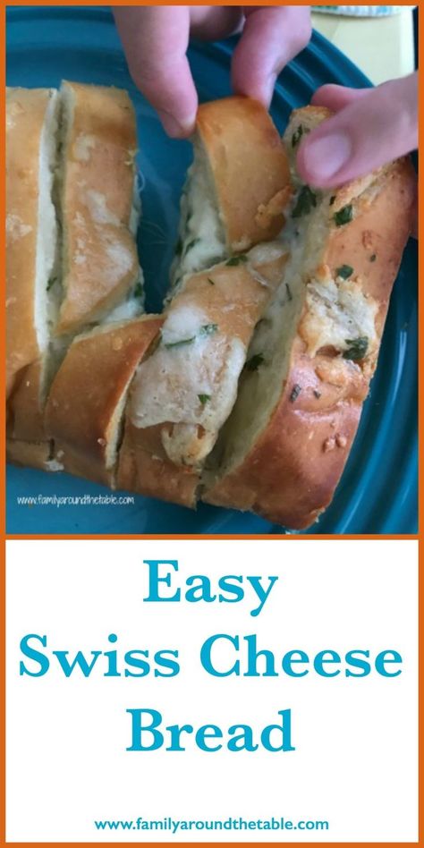 Swiss Cheese Bread, Swiss Cheese Bread Recipe, Family Around The Table, Baked Breads, Easy Grilled Chicken, Savory Bread, Best Bread Recipe, Meatless Mondays, Tailgating Recipes