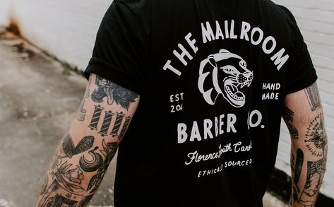 Tattoo Tshirt, Mail Room, Typography Shirt Design, Cool Shirt Designs, Trendy Shirt Designs, Tattoo T Shirts, Shirt Design Inspiration, Candle Company, Shirt Mockup