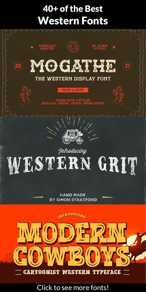 If you're looking to add a touch of the Wild West to your designs, look no further than these amazing western fonts. Whether you're working on a movie poster or just want to give your blog a bit of a cowboy feel, these typefaces will get the job done. So saddle up and check them out! Western Poster Design, Tshirt Creative, Logo Fonts Free, Media Coursework, Cowboy Font, Website Moodboard, Pub Logo, Ghost Flower, Top Fonts