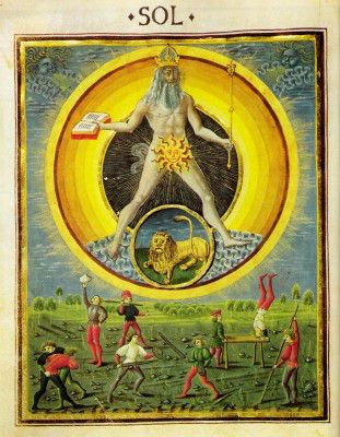 #sol https://vademedium.wordpress.com/2016/02/11/el-misterio-del-culto-al-sol-en-las-culturas-antiguas/ Alchemy Art, Masonic Symbols, Esoteric Art, Occult Art, Medieval Manuscript, Medieval Art, Illuminated Manuscript, Sacred Geometry, Alchemy