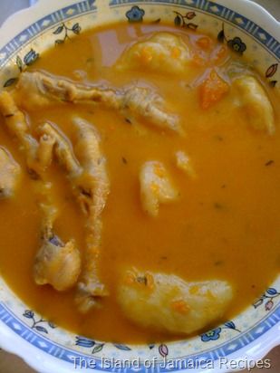 Jamaican Chicken Foot Soup Recipe, Chicken Feet Soup Recipe, Chicken Foot Soup, Chicken Feet Soup, Jamaican Soup, Jamaica Recipes, Jamaican Recipe, Jamaican Chicken, Dinner Soup