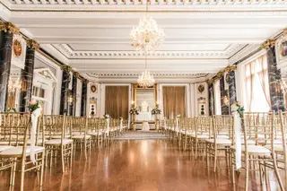 Wedding Venues Maryland, Best Wedding Websites, Wedding Ceremony Setup, Top Wedding Registry Items, Inexpensive Wedding Invitations, Maryland Wedding Venues, Elegant Wedding Venues, Bistro Lights, Historic Wedding