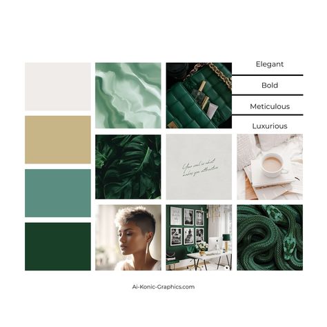 Do you guys like Emerald? I’ve always associated Emerald green with luxury rather than nature. But what do you think about the moodboard? #moodboard #moodboards #emeraldgreen #emerald #branddesign #aikonicgraphics Emerald Green Branding Color Palette, Forest Therapy, Green Branding, Brand Palette, Design Moodboard, Green Palette, Logo Brand Identity, Branding Ideas, Brand Color Palette