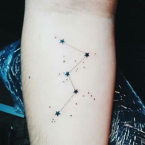 Cassiopeia Tattoo, Big Dipper Tattoo, Cassiopeia Constellation, Tattooed Freckles, Aquarius Constellation Tattoo, Cousin Tattoos, Sisters Tattoo, Celestial Tattoo, Ink Therapy