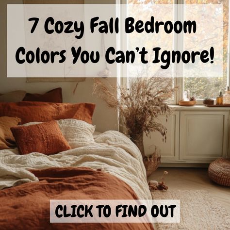 Embrace the season with our guide on fall bedroom color schemes! Perfect for anyone looking to refresh their bedroom interior with a touch of autumn. 🍁 Click to see how! Fall Bedroom Decor Autumn, Autumn Bedroom Ideas, Fall Bedroom Aesthetic, Autumn Bedroom, Fall Bedroom Ideas, Duvet Covers Yellow, Fall Bedroom Decor, Fall Palette, Cozy Fall Bedroom