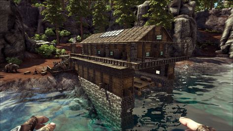 Cool Ark Builds - Creative Chat - ARK - Official Community Forums Ark Bases Ideas, Ark Houses Ideas, Ark Survival Evolved House, Ark Base Ideas, Ark House Designs, Ark The Island Base, Ark Survival Evolved Bases Ideas, Ark Survival Evolved Builds, Ark House Ideas