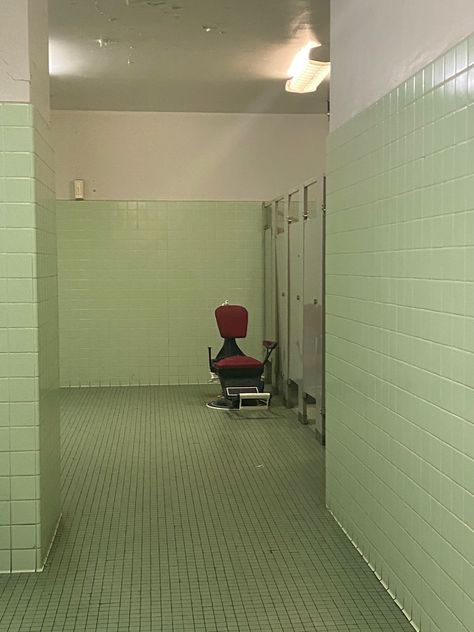 liminal space bathroom Liminal Space Bathroom, Liminal Bathroom, Strangely Familiar, Space Bathroom, Liminal Space, Liminal Spaces, Brutalism, Elementary Schools, Cowboy