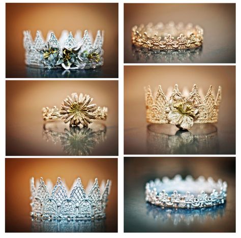 Lace Crown Tutorial, Birthday Girl Ideas, Crown Tutorial, Crown Diy, Lace Crown, Lace Crowns, Diy Crown, Newborn Shoot, Tiaras And Crowns