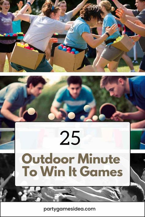 Games For Backyard Party, Yard Game Olympics, Minute To Win It Kindergarten, Adult Olympic Party Games Outdoor, Fun Relay Games For Adults, Balance Games For Adults, Basketball Relay Games For Kids, Indoor Camp Games, Adult Relay Race Games