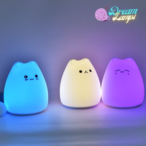 🐱✨ Transform bedtime into a magical adventure with our Cute Cat Color Changing LED Night Light! 🌙💫 Link in BIO #cozy #homedecor #light #ledlights #cute #bedroom #lighting #UnitedStates #FreeShipping Late Night Movies, Cat Lamp, Cat Lead, Cute Night Lights, Cat Light, Light Touch, Bedroom Lamps, Cat Sleeping, Kawaii Cat