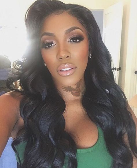 porsha williams Porsha Williams, Baby Shower Balloons, Neck Tattoo, Pretty Makeup, Urban Outfits, Black Is Beautiful, Pretty Face, Lace Wigs, Jay