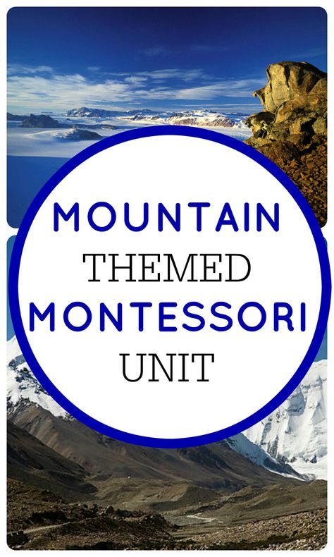 Montessori Unit on Mountains M Is For Mountain, Early Childhood Education Classroom, Mountain Crafts, Montessori Geography, Montessori Parenting, Geography Activities, Montessori Lessons, Preschool Units, Teaching Geography