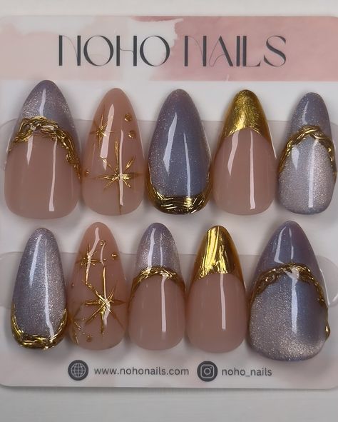 TᗯIᒪIᘜᕼT Transform your nail game with our latest collection! Now available at nohonails.com Nail Sizes, Nail Games, In Design, Nails Inspiration, Press On Nails, Almond, Nail Designs, Hand Painted, Nails