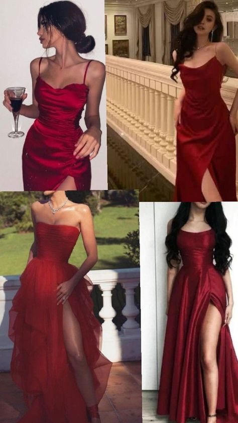 Gorgeous Prom Dresses, Classy Prom Dresses, Prom Dress Inspiration, Cute Prom Dresses, Pretty Prom Dresses, Fairytale Dress, Red Dresses, Prom Outfits, Red Prom Dress