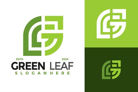 Letter G Green Leaf Logo design vector symbol icon illustration G Leaf Logo, Green Leaf Logo, Leaf Logo Design, The Letter G, Leaf Logo, Green Logo, Letter G, Green Leaf, Design Vector