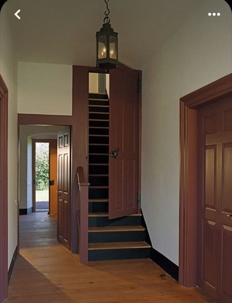 Door On Staircase, Stairs With Door At Top, Doors For Stairs Stairways, Doors On Stairs, Door For Basement Stairs, Stairway Door Ideas, Door On Stairs, Stairs With Door, Door For Stairs