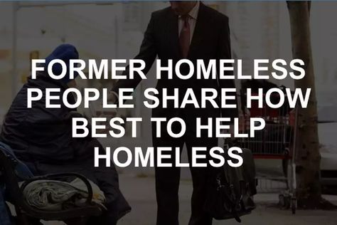 Former homeless people share how best to help homeless. Homeless Tips, Homeless Help Ideas, Homeless Help, Homeless Aesthetic, Homeless Shelters, Homeless Quotes, Shelter For Homeless, What Do Homeless People Need, I Am Homeless If This Is Not My Home