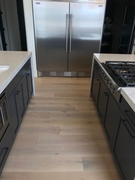 Hallmark Floors, Malibu Homes, Hardwood Floors In Kitchen, Oak Dining Room, Pergo Flooring, Dining Room Floor, Light Hardwood Floors, Kitchen Installation, Living Room Flooring