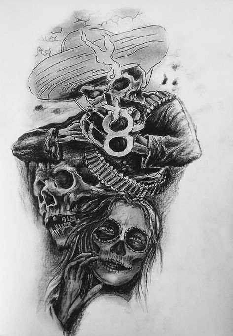 Charro Tattoo Design, Charro Tattoo, Mexican Tattoo Ideas For Men, Feather Tattoo Art, Boog Tattoo, Day Of The Dead Tattoo, Aztec Drawing, Vampire Tattoo, Body Tattoo Design