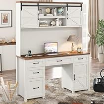 Office Desk With Hutch, Cozy Workspace, Sewing Desk, Sophisticated Furniture, Computer Desk With Hutch, Computer Workstation, Desk Hutch, Work Space Organization, Stylish Desk