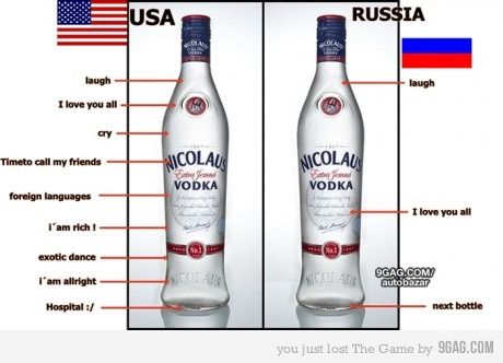 Russia vs USA about vodka. #drinkALLthealcohol Vodka Humor, In Soviet Russia, Historical Humor, Crazy Jokes, Game Wallpaper Iphone, Laugh Track, Call My Friend, Why So Serious, Foreign Languages