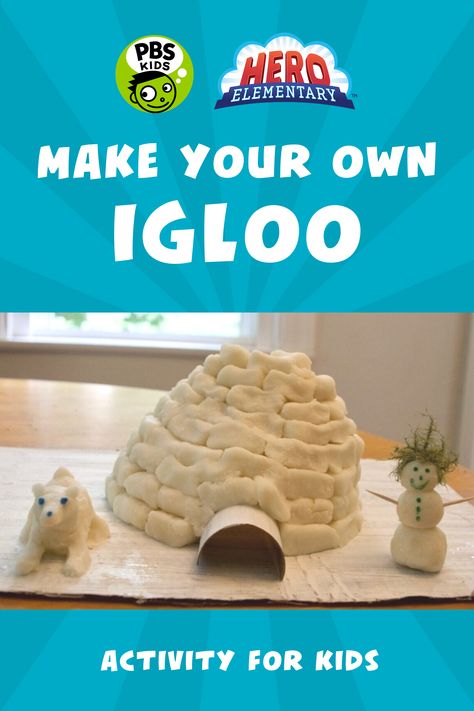 Native American Igloo Project, Inuit Diorama For Kids, Stem Igloo, Inuit Activities, Build An Igloo, Igloo Craft, Canadian Arctic, Native American Art Projects, Diorama Kids