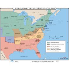 National Geographic Maps, Folded Maps, History Subject, Fort Sumter, History Wall, Southern States, United States History, Teacher Created Resources, Free State