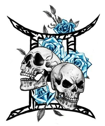 Gemini tattoo design Zodiac Tattoos For Gemini, Gemini Tattoo With Roses, Gemini Good And Evil Tattoo, Scorpio And Gemini Tattoo, Leo And Gemini Tattoo Combined, Gemini Skull Tattoo, Gemini Tattoo For Men Zodiac, Gemini Art Tattoo, Gemini Tatoos