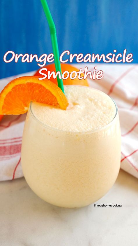 Creamsicle Smoothie Healthy, Dreamsicle Orange Punch, Orange Sherbert Drink, Orange Dream Smoothie, Orange Smoothie Recipes Easy, Frozen Orange Juice Recipes, Orange Juice Recipes Drinks, Orangesicle Smoothie, Orange Drink Recipes